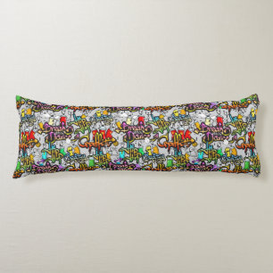 Hip Hop Graffiti body pillows