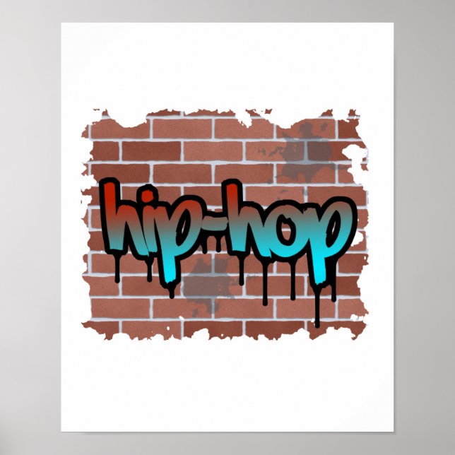 hip hop graffiti  design poster (Front)