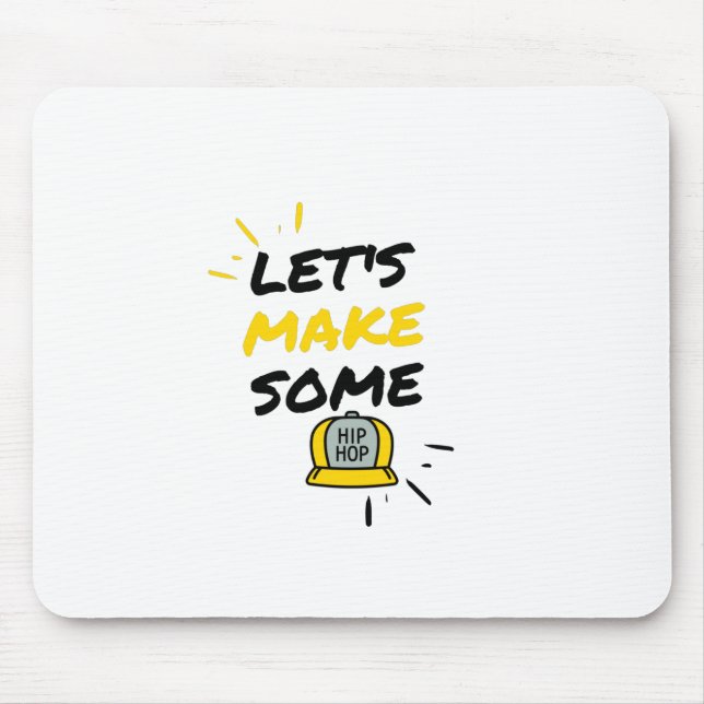 hip hop hat mouse pad (Front)