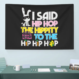 Hip Hop Hippity Easter Bunny Banner