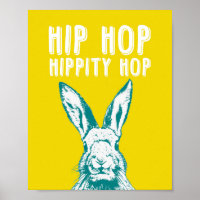 Hip hop Hippity Hop Rabbit | Poster Art Imprimer 8