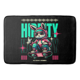 Hip-Hop Hoppity - Skater Bunny Easter Bath Mat