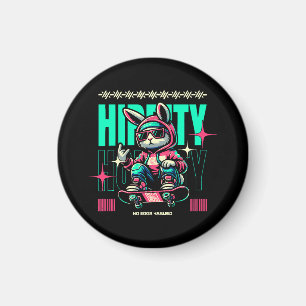 Hip-Hop Hoppity - Skater Bunny Easter Magnet