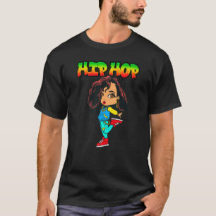 Hip Hop Is My Jam Rap Music Dancing Melanin Brown T-Shirt