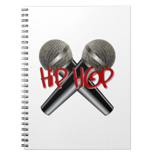 Hip Hop - mc rap dj rap turntable mic graffiti r&b Notebook