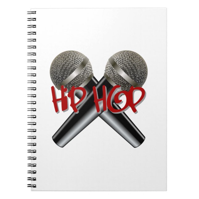 Hip Hop - mc rap dj rap turntable mic graffiti r&b Notebook (Front)
