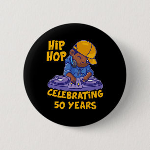 Hip Hop Music 50th Anniversary Black History Dj Da 2 Inch Round Button