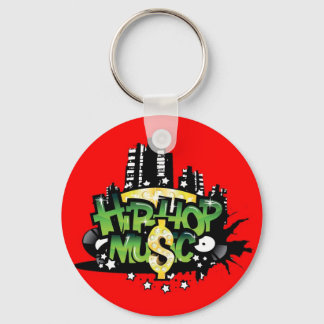 Hip Hop Music Keychain