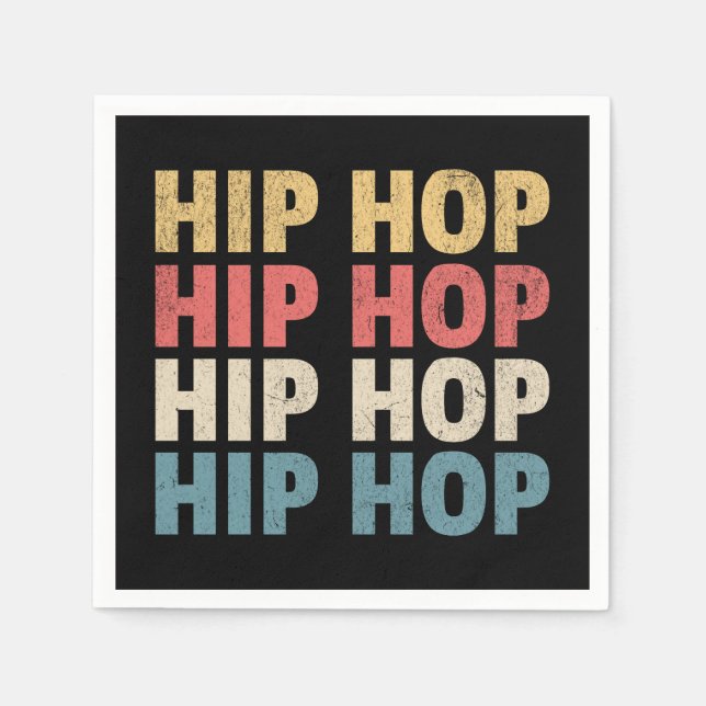 Hip Hop music Napkin (Front)