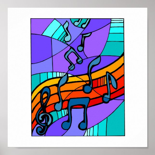 Hip Hop Music Poster up to 15x15 (Front)