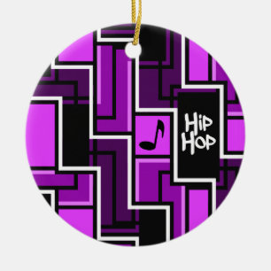 Hip Hop ornament, customizable Ceramic Ornament