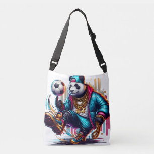 Hip Hop Panda Soccer Football Summer Sports Crossbody Bag