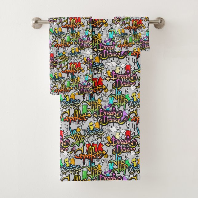 Hip Hop Pattern towel set (Insitu)