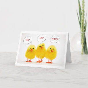 HIP HOP PEEPS" READY TO SING HAPPY EASTER TO YOU! HOLIDAY CARD