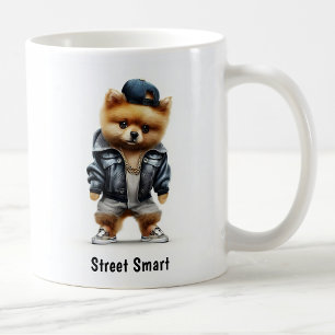 Hip hop Pomeranian Thug Café Mug