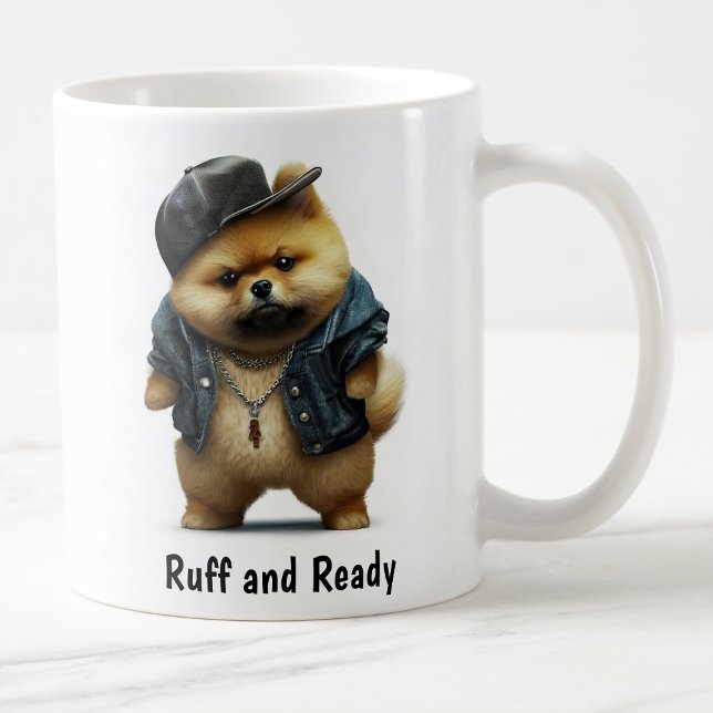 Hip Hop Pomeranian Thug Coffee Mug (Creator Uploaded)
