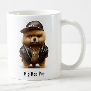 Hip Hop Pomeranian Thug Coffee Mug