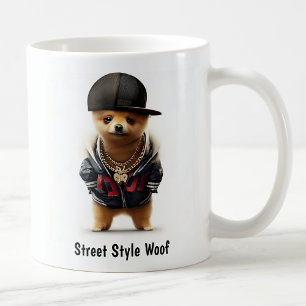 Hip Hop Pomeranian Thug Coffee Mug