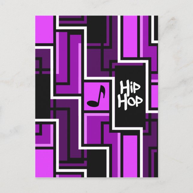 Hip Hop postcard, customizable Postcard (Front)