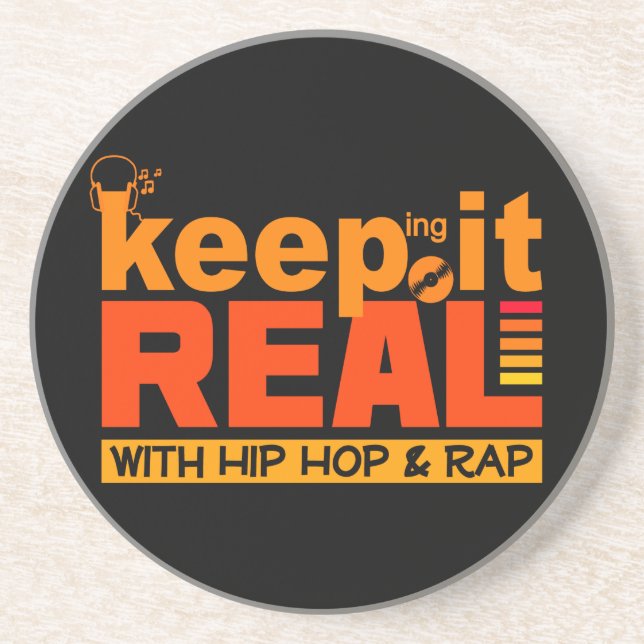 HIP HOP & RAP custom coaster (Front)