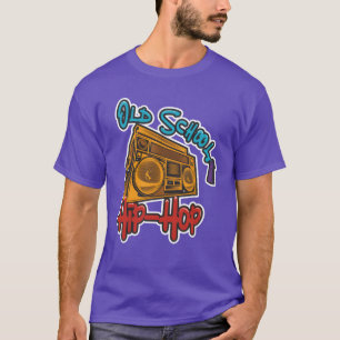 Hip Hop retro party design 90s old school men funn T-Shirt
