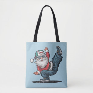 Hip Hop Santa Claus Tote Bag