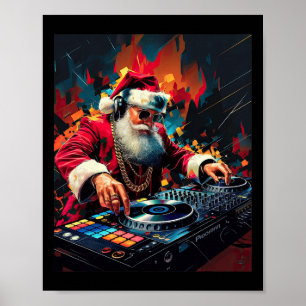 Hip Hop Santa Dj Christmas 2 Poster