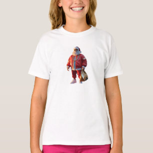 Hip-hop Santa with sneakers and shades T-Shirt