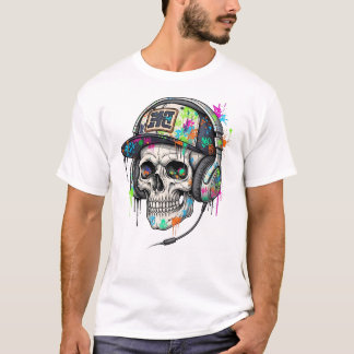 Hip Hop Skull with Sunglasses T-Shirt