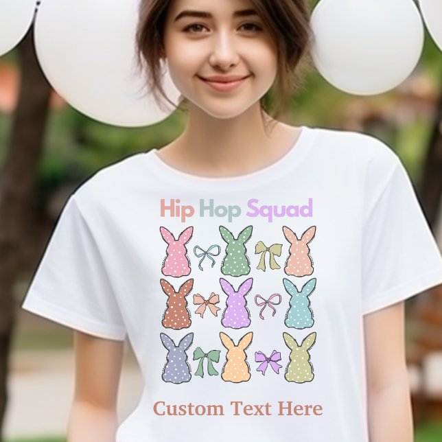 "Hip Hop Squad" Personalized Easter Tee (Creator Uploaded)
