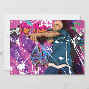 Hip Hop Star Invitation
