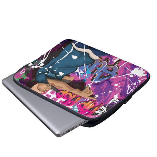 Hip Hop Star Laptop Sleeve (Front Bottom)