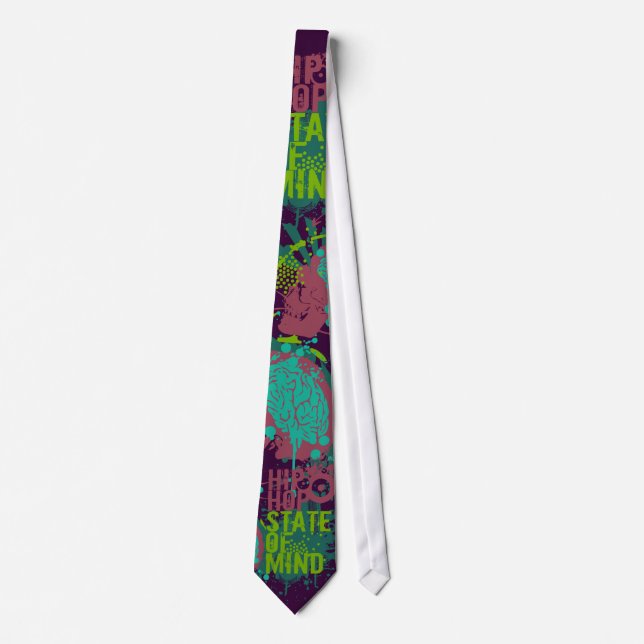Hip Hop State of Mind Tie (Front)