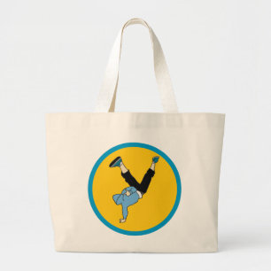 Hip Hop street style dancer Large Tote Bag