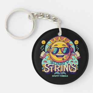 hip hop sun keychain