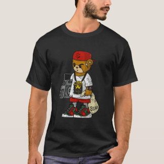 Hip Hop Teddy Work For Rap Music And T-Shirt