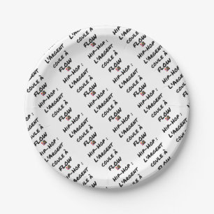 HIP-HOP: The MONEY RUNS With FLOW - Word games Paper Plate