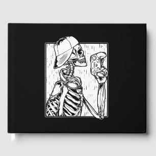 Hip Hop Video Gamer Skeleton Boys Kids Halloween Guest Book