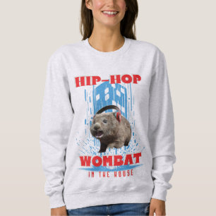 Hip Hop Wombat Funny Music Animal Sweatshirt