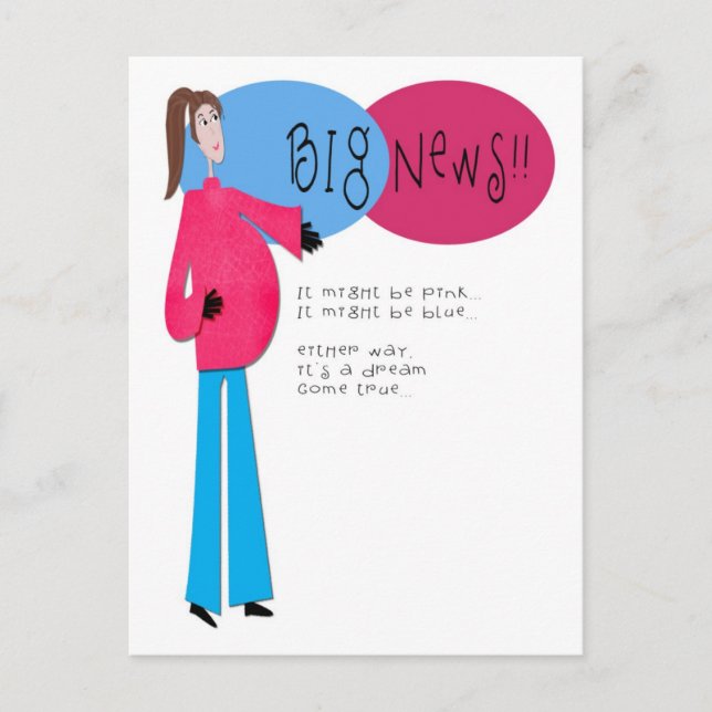 Hip Mama Pregnancy Announcement (Front)
