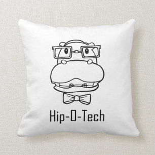 Hip-O-Tech Throw Pillow