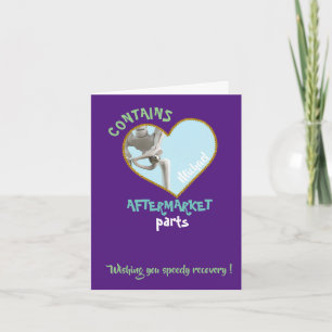 hip replacement funny total hip surgery gift nan card