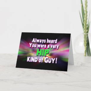 Hip Replacement - Get Well (For Men) Card