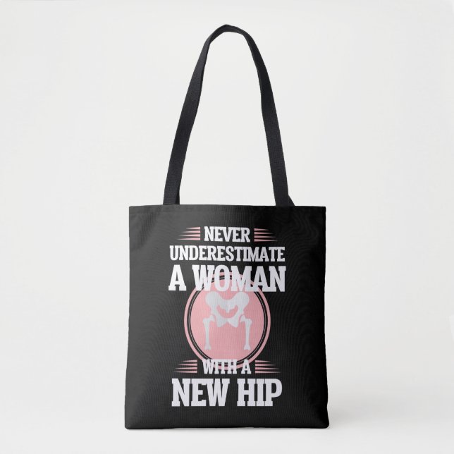 Hip Replacement Surgery Wife Mom Recovery Get Well Tote Bag (Front)