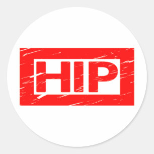 Hip Stamp Classic Round Sticker