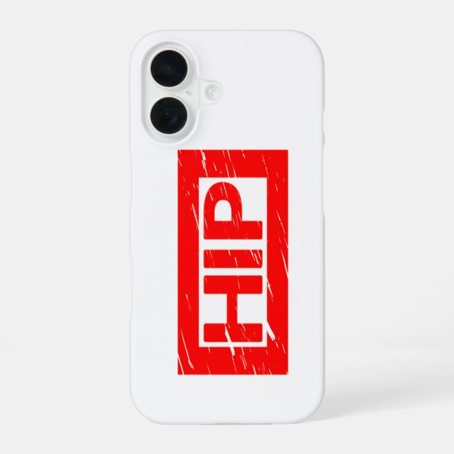 Hip Stamp iPhone 16 Case (Back)