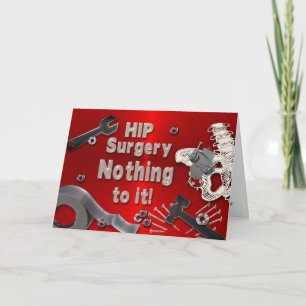 HIP SURGERY GET WELL CARD - DUCT TAPE