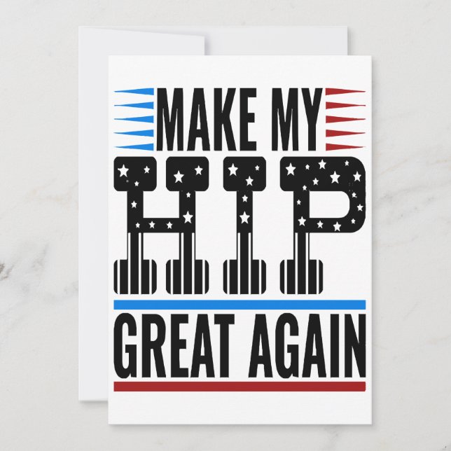 Hip Surgery Invitation (Front)