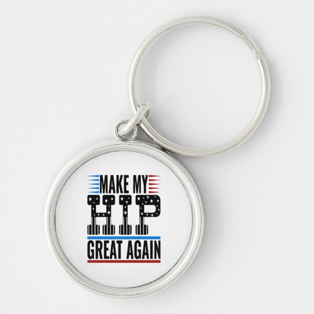 Hip Surgery Keychain (Front)