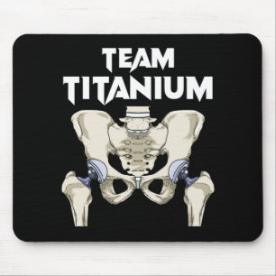 Hip Surgery Recovery Gifts Hippie Hip Replacement Mouse Pad